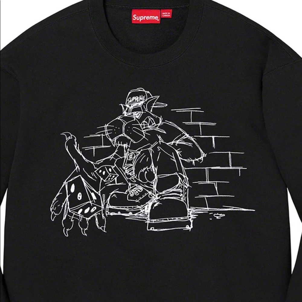 New Supreme Drop 12/09/2021 Dice Crewneck